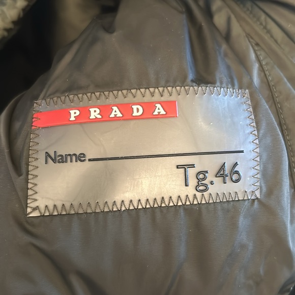 Olive Green Prada Sport Zipped Lightweight Puffer Utility Jacket - Picture 7 of 7